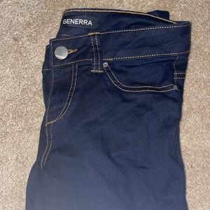 Black Skinny Jeans with Brown Sewing